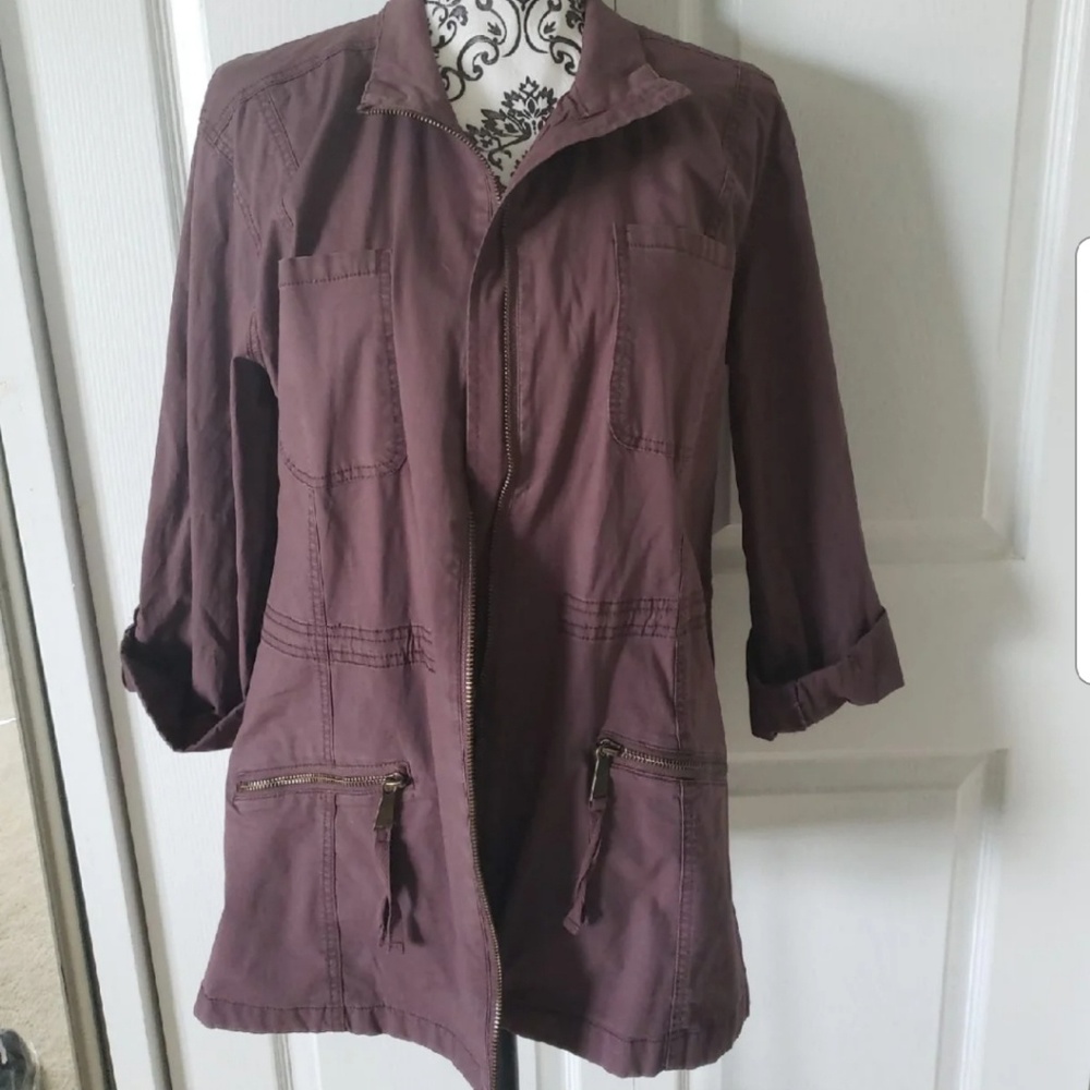 Purple zip jacket